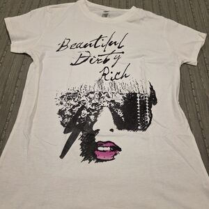Lady Gaga Graphic White Concert T-Shirt